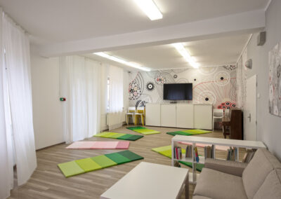 FN Motol, herna, interiér Praha, návrh interiéru, Praha, terapie, dětská psychiatrie